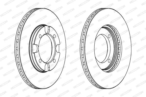 Stabdžių diskas FERODO DDF293