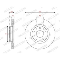 Stabdžių diskas FERODO DDF3035C