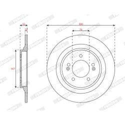 Stabdžių diskas FERODO DDF3099C