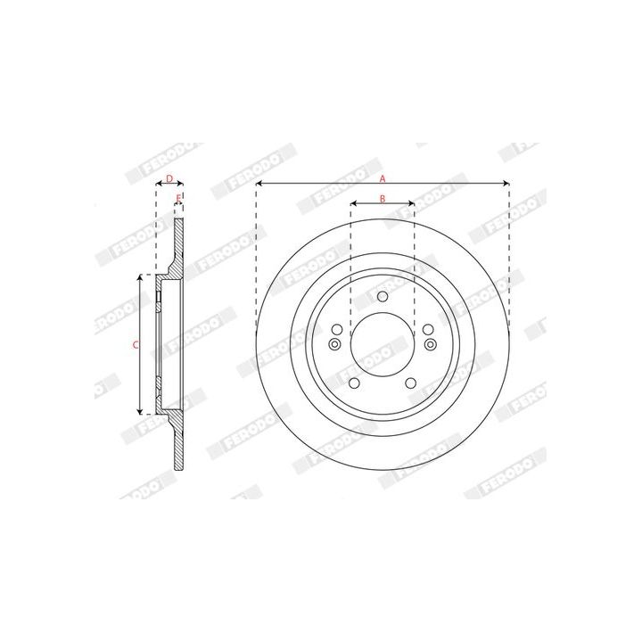 Stabdžių diskas FERODO DDF3099C