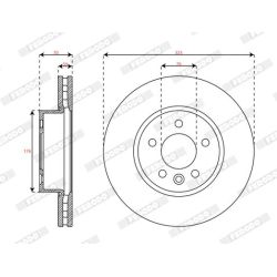 Stabdžių diskas FERODO DDF3104C-1