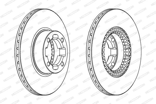 Stabdžių diskas FERODO DDF341