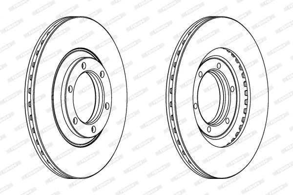 Stabdžių diskas FERODO DDF356