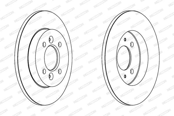 Stabdžių diskas FERODO DDF362