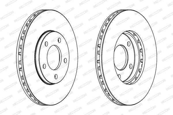 Stabdžių diskas FERODO DDF366