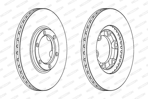 Stabdžių diskas FERODO DDF385