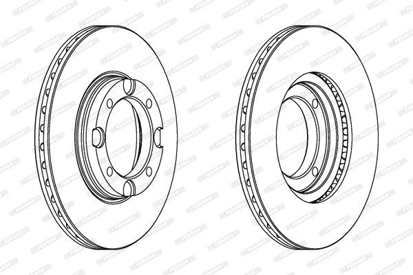 Stabdžių diskas FERODO DDF389