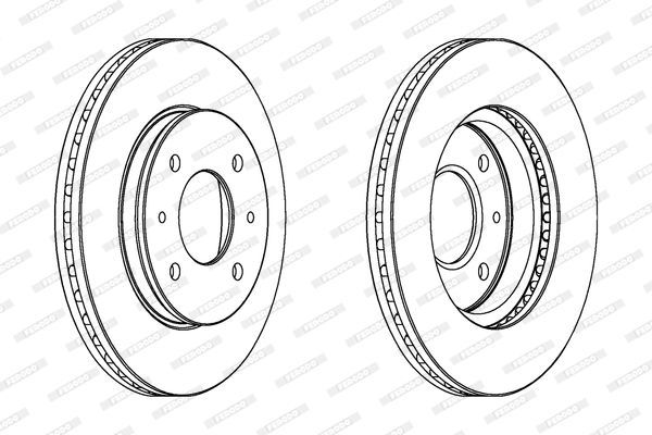 Stabdžių diskas FERODO DDF391