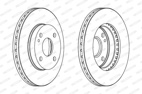 Stabdžių diskas FERODO DDF393C