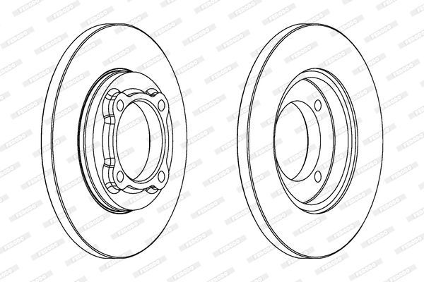 Stabdžių diskas FERODO DDF429