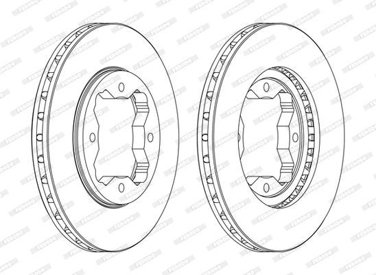 Stabdžių diskas FERODO DDF450C