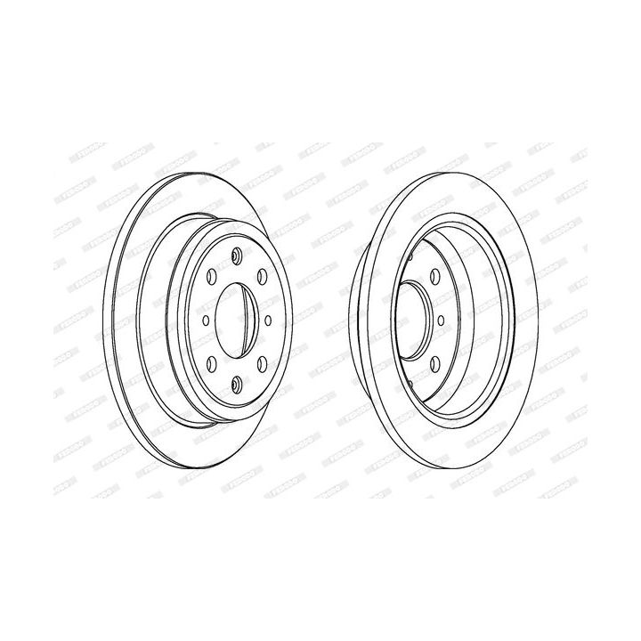 Stabdžių diskas FERODO DDF468