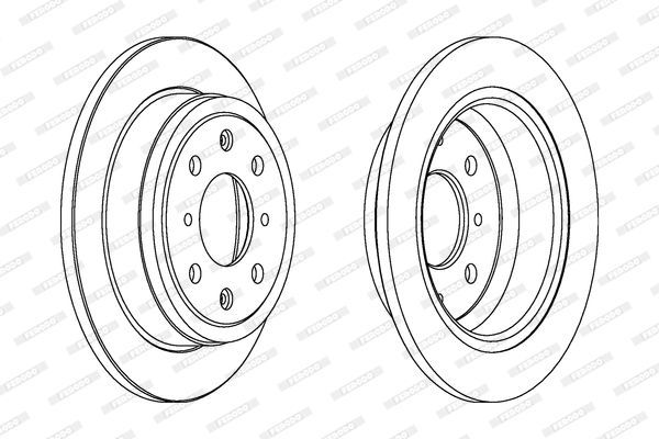 Stabdžių diskas FERODO DDF468
