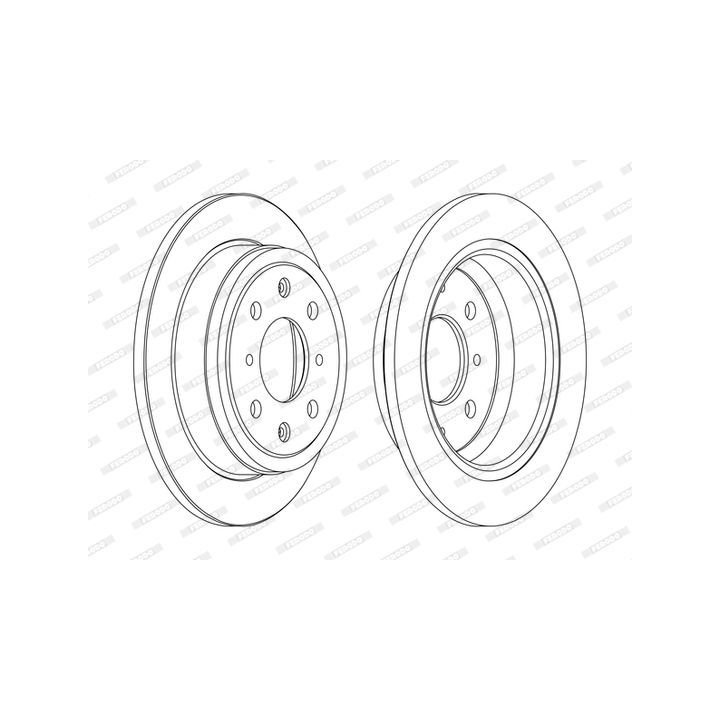 Stabdžių diskas FERODO DDF468C