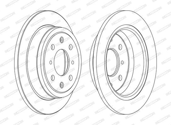 Stabdžių diskas FERODO DDF468C