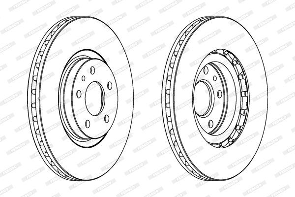 Stabdžių diskas FERODO DDF474