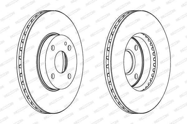 Stabdžių diskas FERODO DDF495