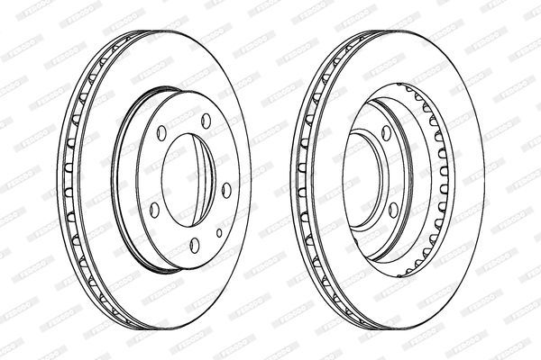 Stabdžių diskas FERODO DDF496C