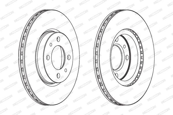 Stabdžių diskas FERODO DDF521C