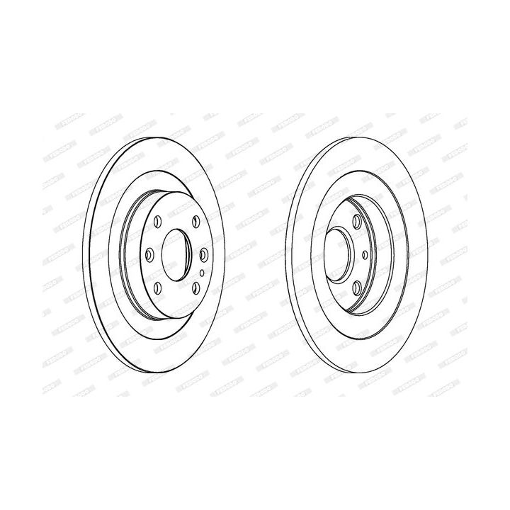 Stabdžių diskas FERODO DDF523C