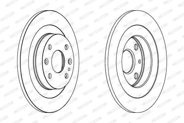 Stabdžių diskas FERODO DDF523C