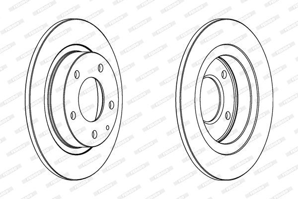Stabdžių diskas FERODO DDF524C