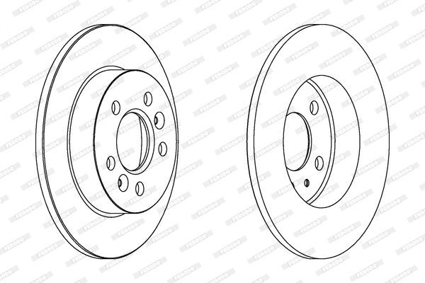 Stabdžių diskas FERODO DDF556