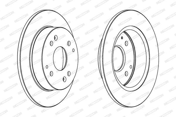 Stabdžių diskas FERODO DDF565