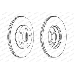 Stabdžių diskas FERODO DDF600