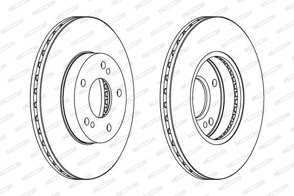 Stabdžių diskas FERODO DDF600