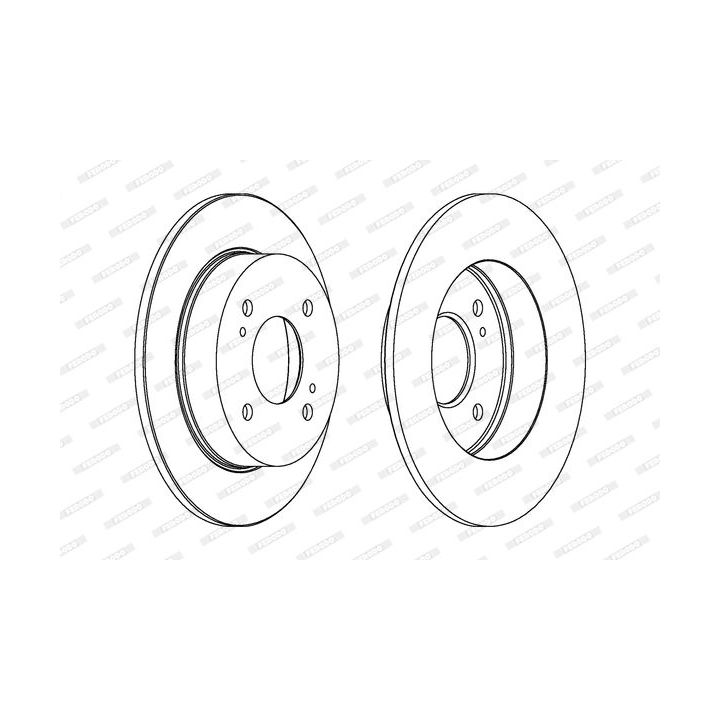 Stabdžių diskas FERODO DDF674