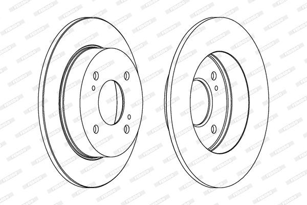 Stabdžių diskas FERODO DDF674