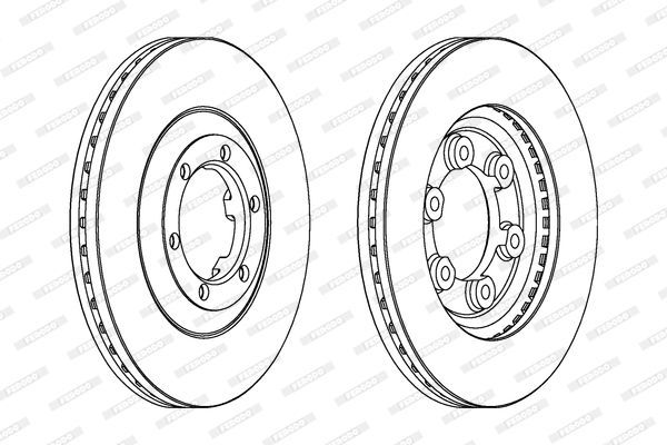 Stabdžių diskas FERODO DDF693