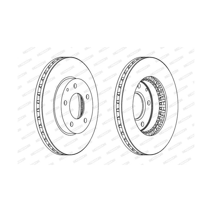 Stabdžių diskas FERODO DDF738