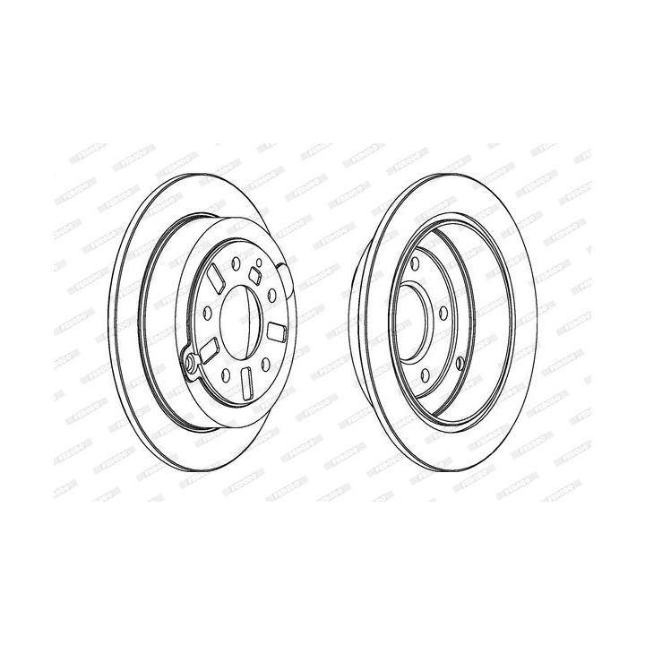 Stabdžių diskas FERODO DDF739