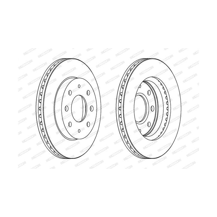 Stabdžių diskas FERODO DDF741C