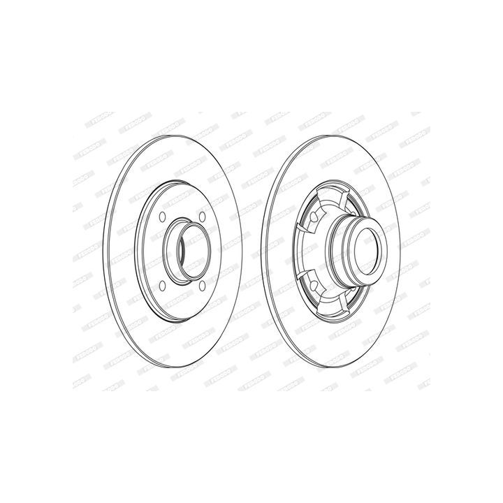 Stabdžių diskas FERODO DDF752C