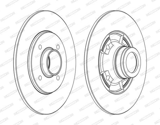 Stabdžių diskas FERODO DDF752C