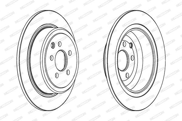 Stabdžių diskas FERODO DDF757