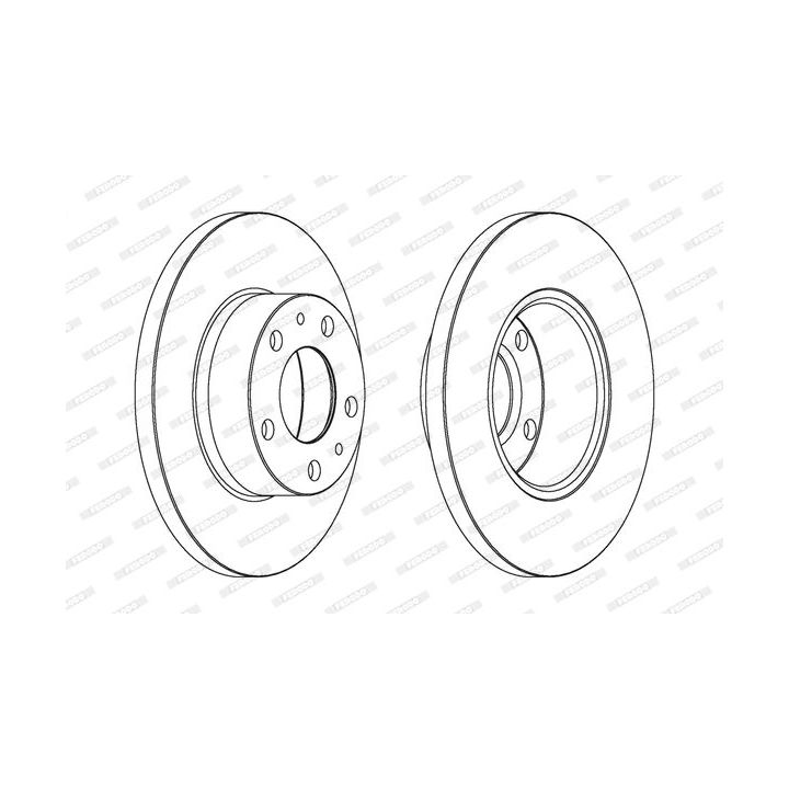 Stabdžių diskas FERODO DDF758
