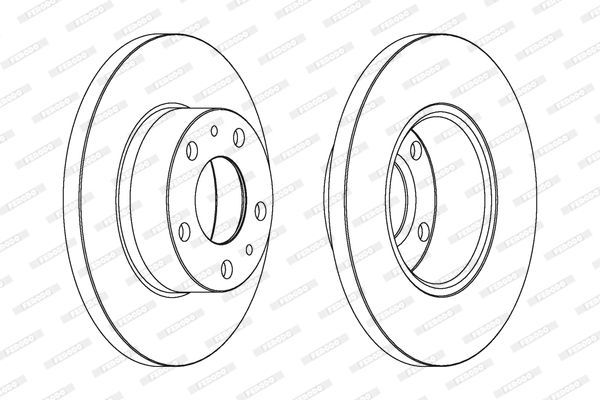 Stabdžių diskas FERODO DDF758