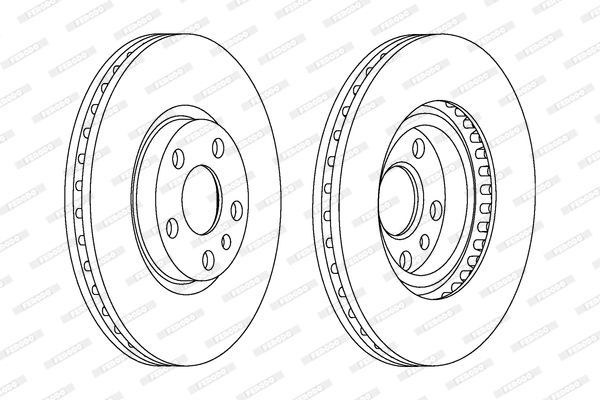 Stabdžių diskas FERODO DDF760