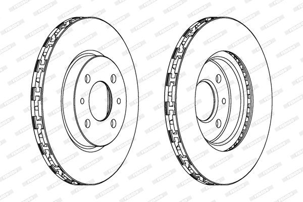 Stabdžių diskas FERODO DDF762C