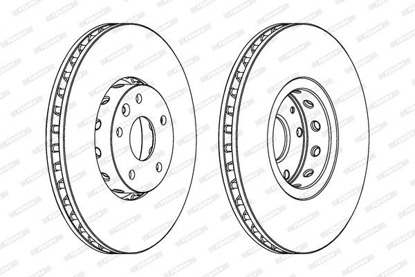 Stabdžių diskas FERODO DDF763