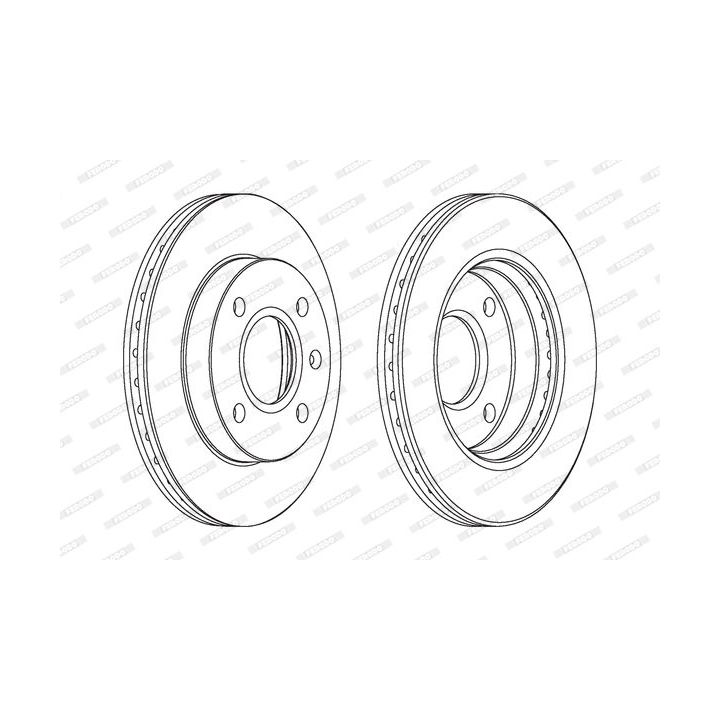 Stabdžių diskas FERODO DDF766C