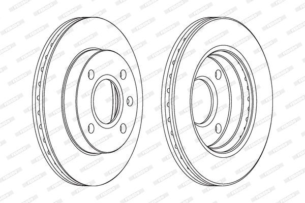 Stabdžių diskas FERODO DDF766C