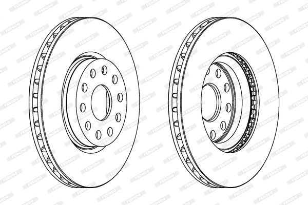 Stabdžių diskas FERODO DDF802