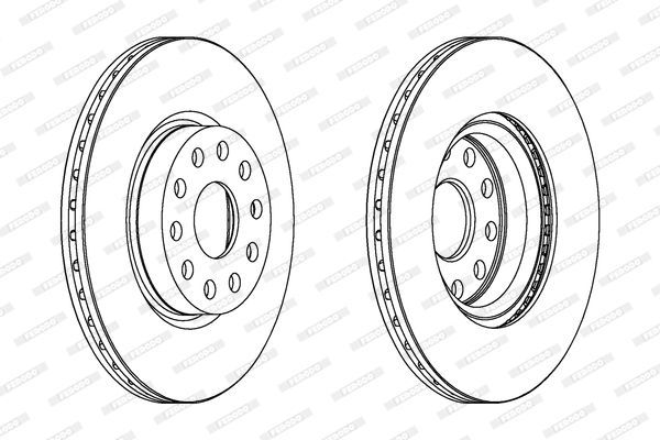 Stabdžių diskas FERODO DDF803