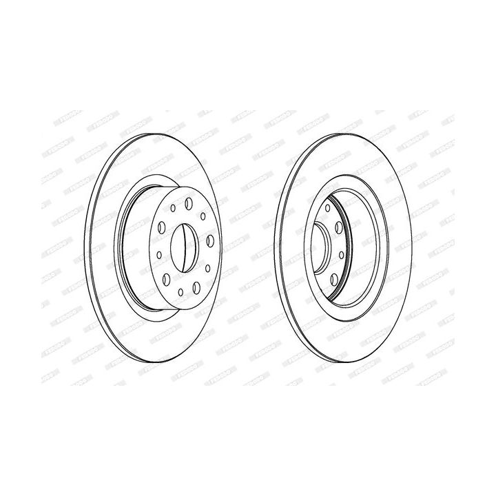 Stabdžių diskas FERODO DDF805