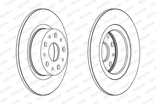 Stabdžių diskas FERODO DDF805